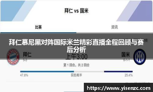 拜仁慕尼黑对阵国际米兰精彩直播全程回顾与赛后分析